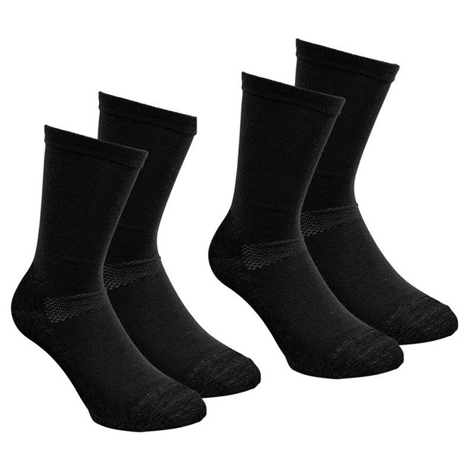 Pinebrun Coolmax Liner Strømper  -par  Sort-37-39 Herretøj