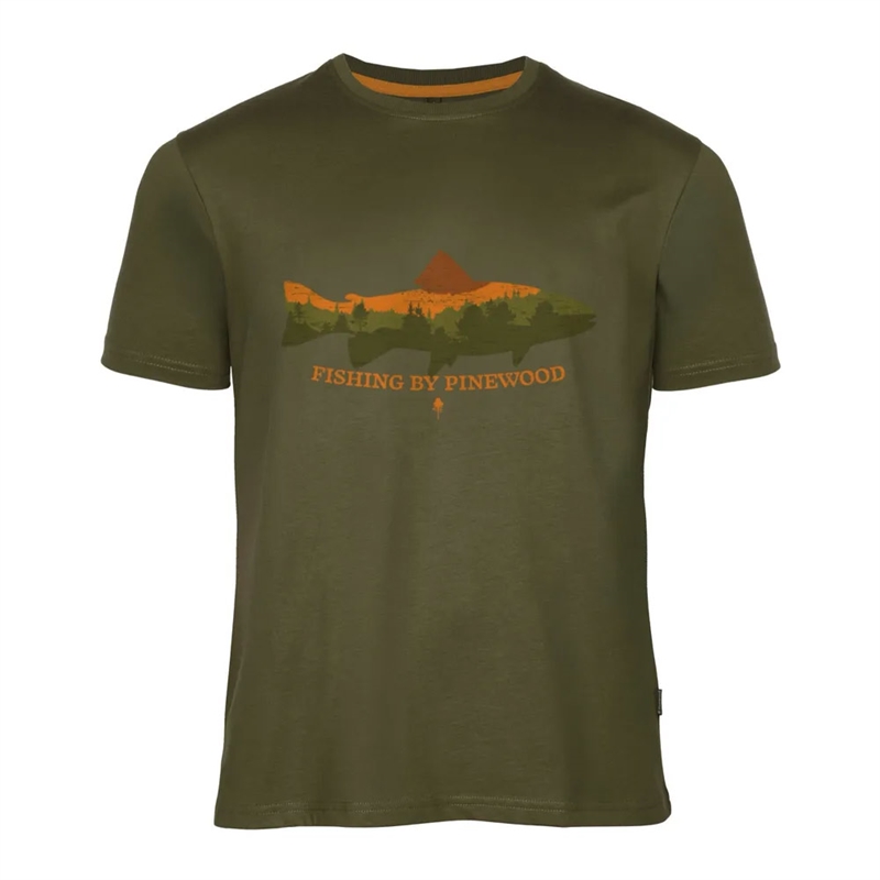 Pinewood Fish Passport  -shirt Herre   Mænd  Green-    -shirt  Polo-shirt
