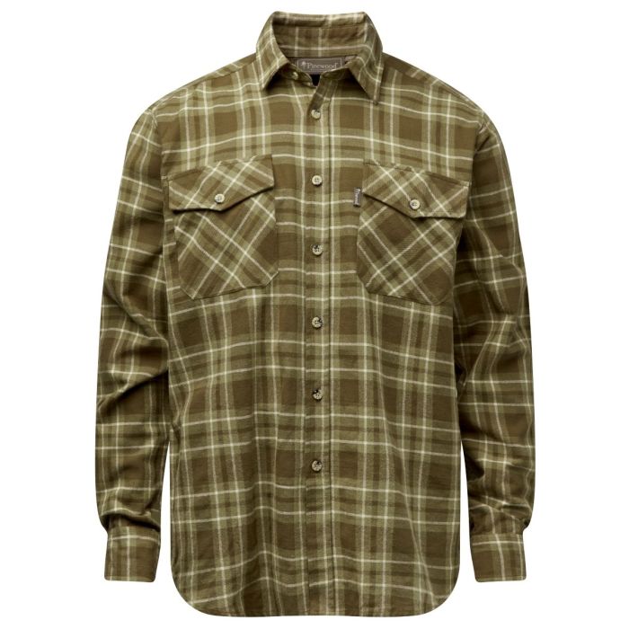 Pinewood Härjedalen Skjorte Olive Green