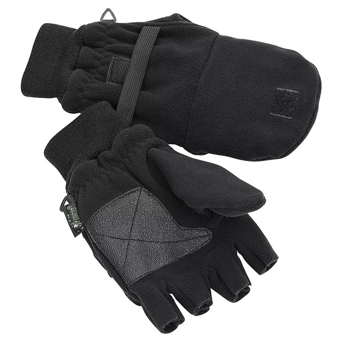 Pinebrun Handsker   Vante   Fleece-sort-     Handsker