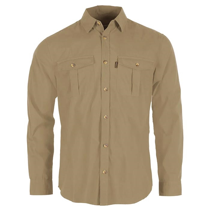 Pinewood Insectsafe Poplin   Shirt Herre   Mænd-sandstone-   Skjorter