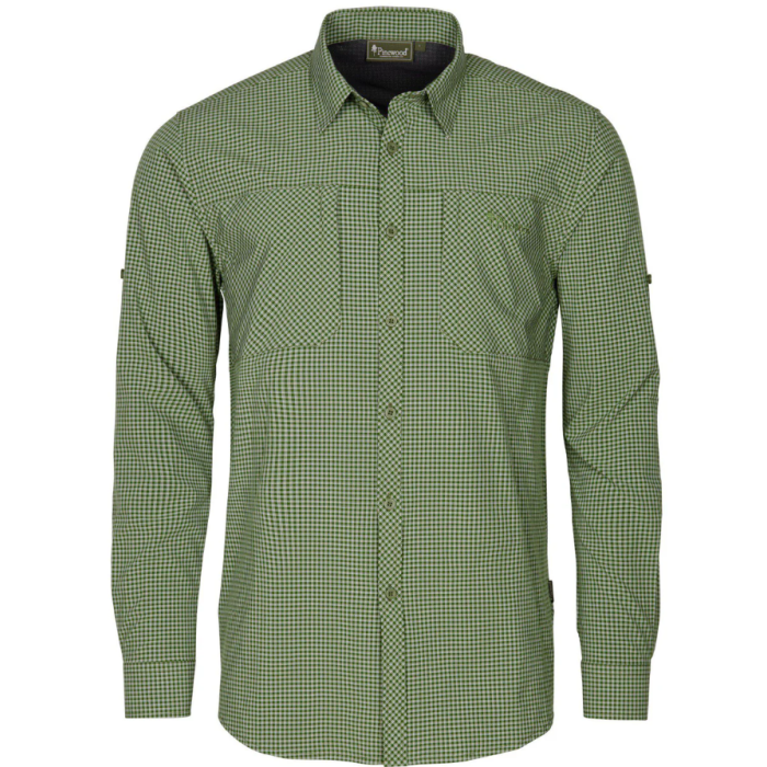 Pinewood Insectsafe Skjorte   Pine Green Offwhite
