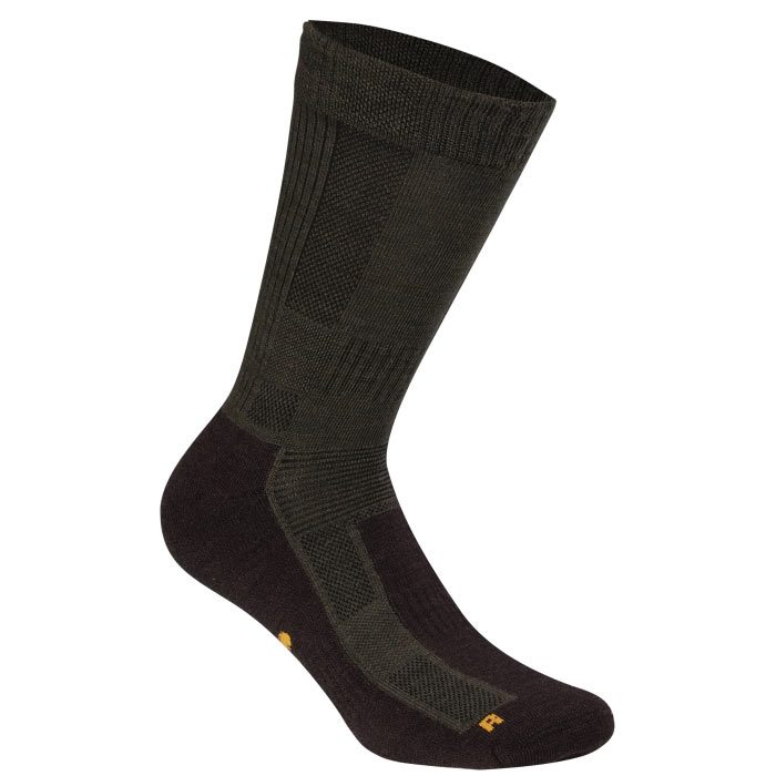 Pinebrun Treking Merino Socks  Grøn Brun-39-42 Sokker