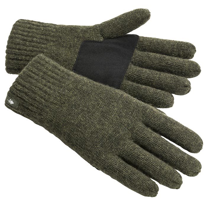 Pinebrun Wool Uldhandsker-grøngrøn-    Handsker