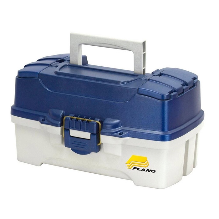 Plano -tray Tackle Box Blue Metallic Offwhite Grejbokse Grejæsker