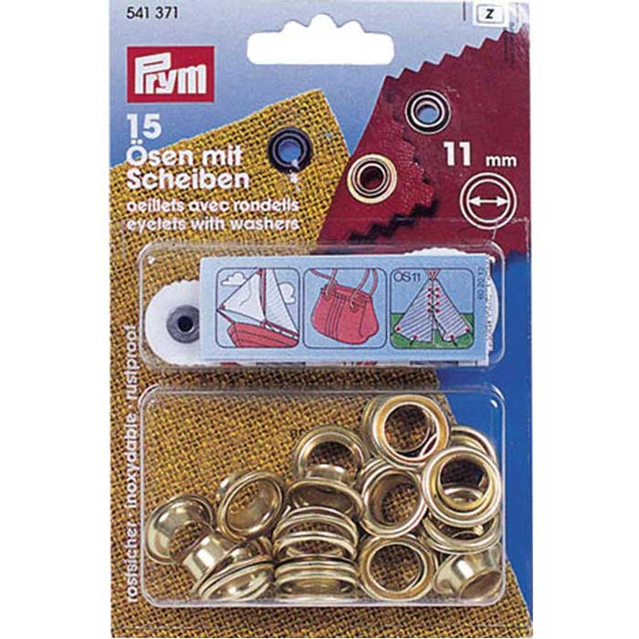 Prym Messing Sejlringe ø11      15 Stk