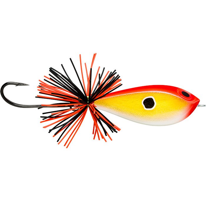 Rapala Balsa Xtream Frog    5cm   13g-gold Fluo Rød Wobler