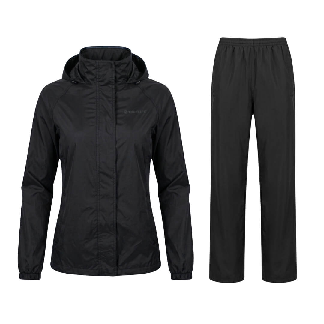 Regnsæt Dame Treklife Rain Packaway Sort