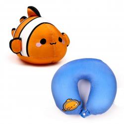 Relaxeazzz Swapseazzz Adoramals Ocean Clownfish  - -  Plush Travel Pillow   Toy Nakkepude