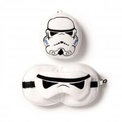 Relaxeazzz The Original Stormtrooper Shaped Plush Travel Pillow   Eye Mask Nakkepude