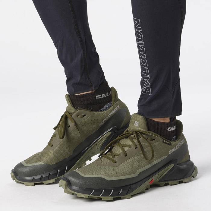 Salomon Alphacross   Gtx Herre   Mænd  Olive Night   Lichen-43           Vandresko
