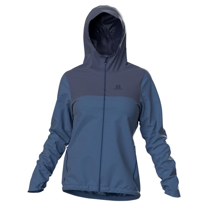 Salomon Essential Regnjakke - Mood Blå Poncho