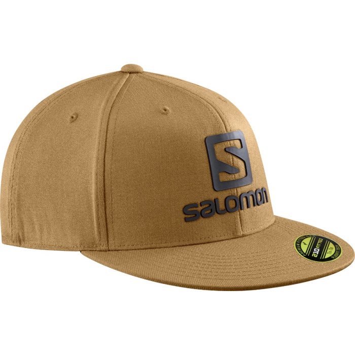 Salomon Logo Cap Flexfit Bronze Brun Baseball Cap Kasket