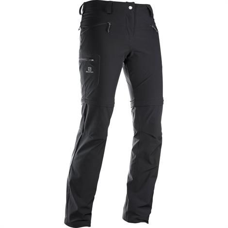 Salomon Wayfarer Straight Zip Pant Womens  Black