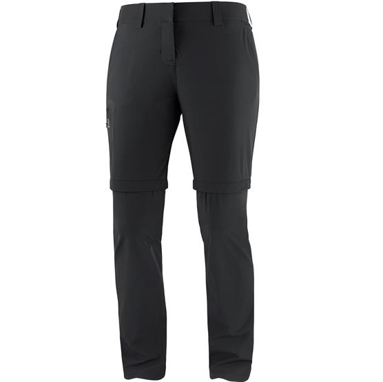 Salomon Wayfarer Zip Off Pants Womens  Black