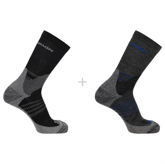 Salomon   Ultra Access Crew Sock  -pack  Anthracite   Black