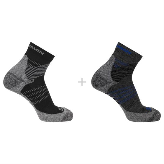 Salomon   Ultra Access Quarter Sock  -pack  Anthracite   Black