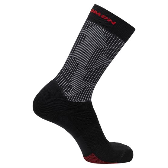 Salomon X Ultra Vandresokker Unisex - Deep Black & Goji Berry