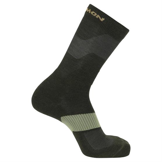 Salomon   Ultra Crew Unisex  Peat   Deep Lichen Green