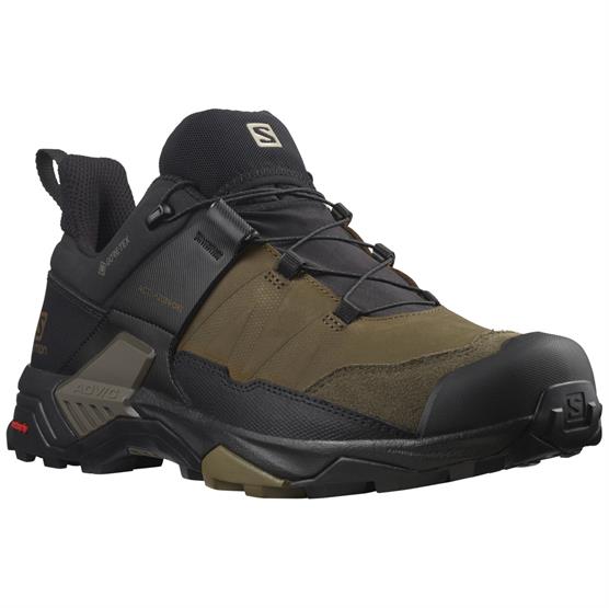 Salomon   Ultra   Leather Gtx Mens  Desert Palm   Black
