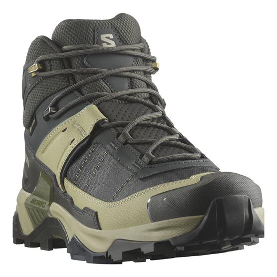 Salomon   Ultra   Mid Gtx Mens  Peat   Gray Green