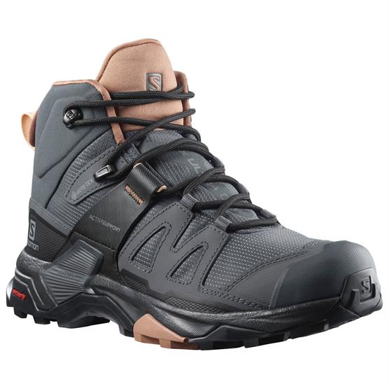 Salomon   Ultra   Mid Wide Gtx Womens  Ebony   Mocha Mousse