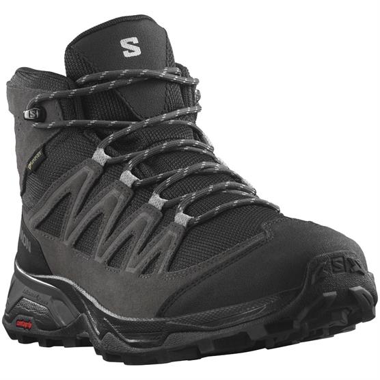 Salomon   Ward Leather Mid Gtx Mens  Phantom   Black
