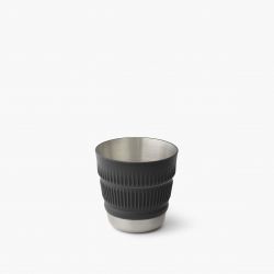 Sea   Summit Detour Stainless Steel Collapsible Mug Black Beluga Black Krus