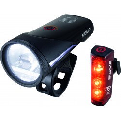 Sigma Lygtesæt Aura 100   Blaze Link Cykellygte