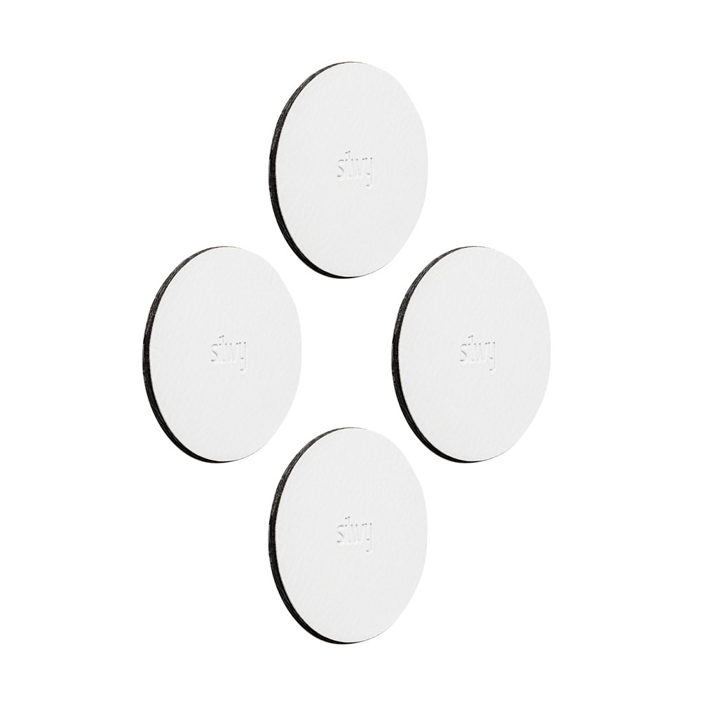 Silwy Metal-nano-gel-pads Nano-gel-pad Round White   Stk