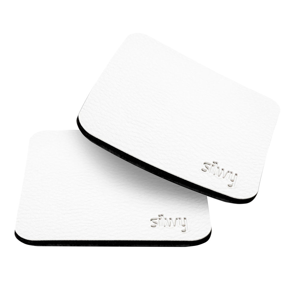 Silwy Metal-nano-gel-pads Nano-gel-pads Square White   Stk