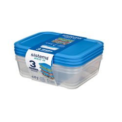 Sistema Meal Prep 3pack   5l Madkasse