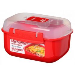 Sistema 525ml Rectangular Microwave Tilbehør Til Køkken
