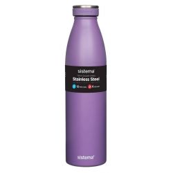 Sistema Stainless Steel 750ml Lilla Drikkeflaske
