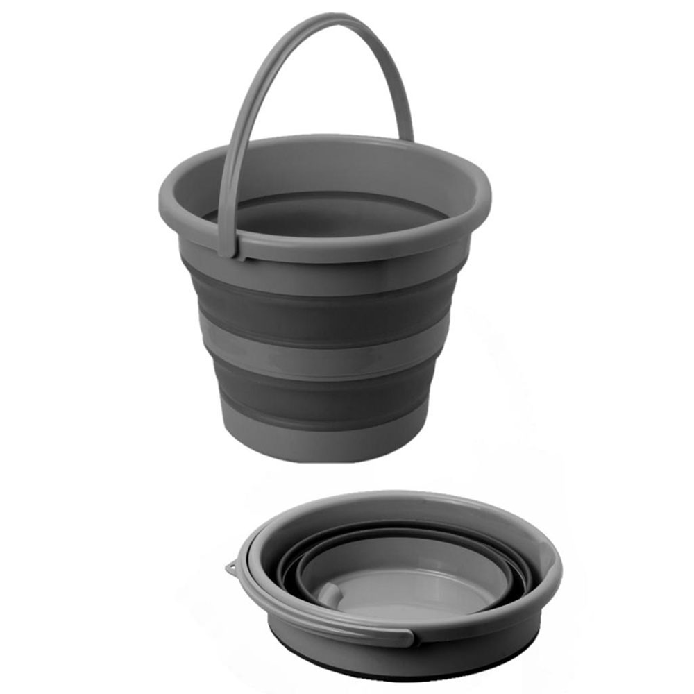 Spand Foldbar 10 Liter Black Grey