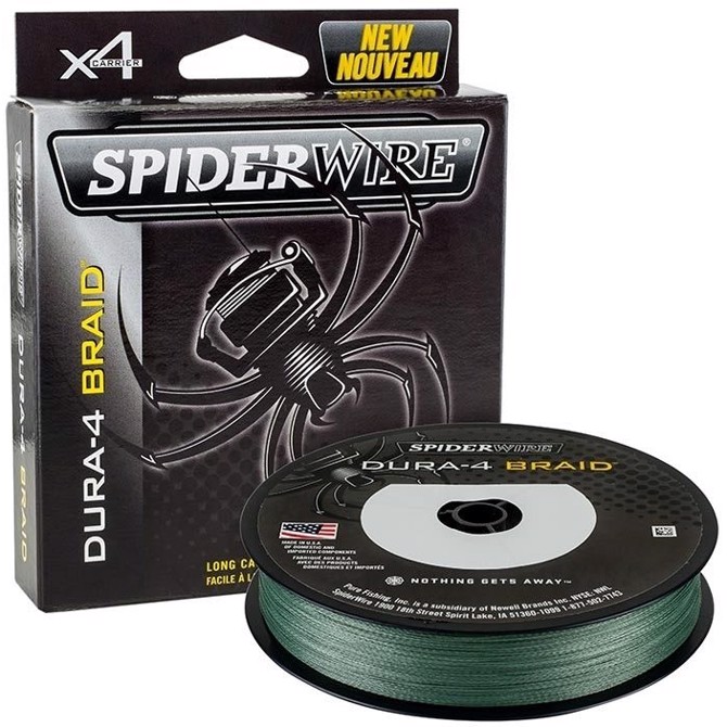 Spiderwire Dura-  Braid Mossgreen 300m    40mm   45 0kg Fletline   Fireline