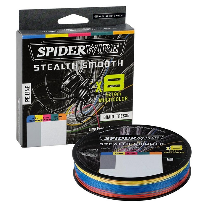 Spiderwire Stealth Smooth X8 Multicolour   39mm 46kg  370m Fletline   Fireline