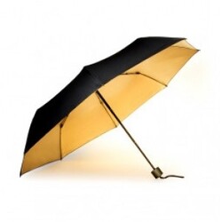 Suck   Black   Gold Umbrella Paraply