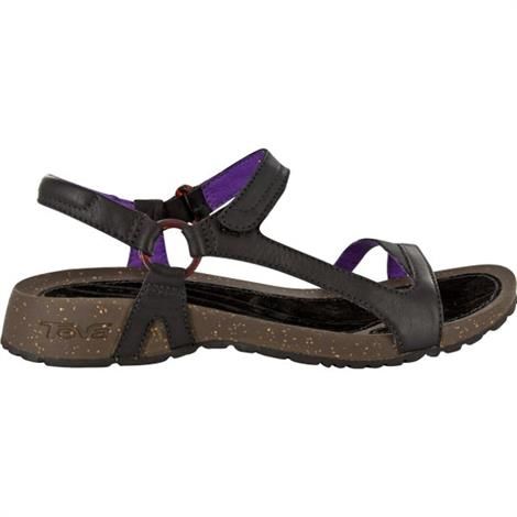 Teva Cabrillo Universal Læder Sandaler Dame Sort Lilla