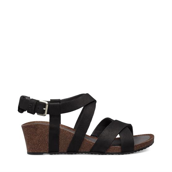 Teva Mahonia Wedge Cross Strap Dame  Black
