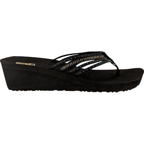 Teva Mush Adapto Wedge Dame  Studded Black