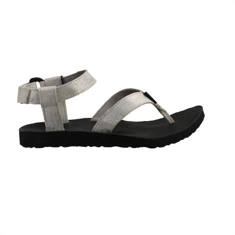Teva Original Sandal Leather Metallic Dame  Silver