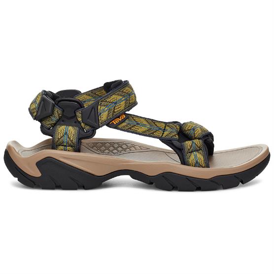 Teva Terra Fi 5 Herre Vandresandaler - Mørk Oliven Tilbud!
