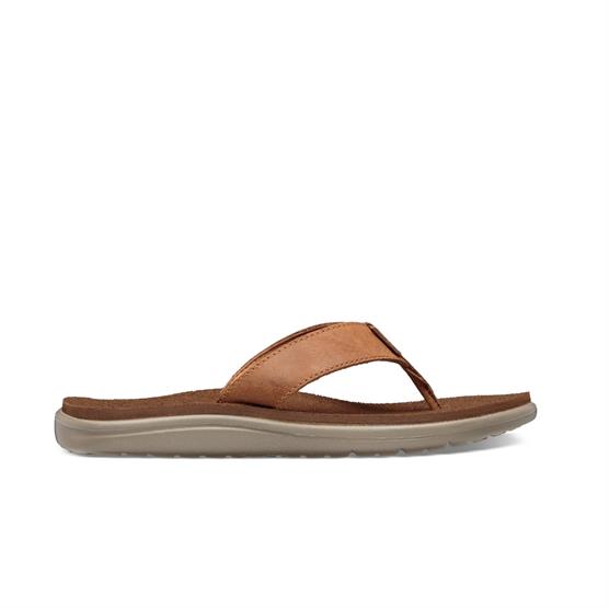 Teva Voya Flip Leather Dame  Chipmunk