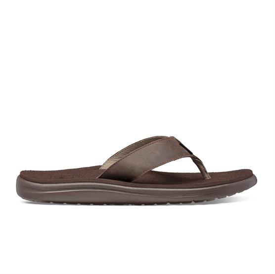 Teva Voya Flip Leather Herre  Chocolate Brown