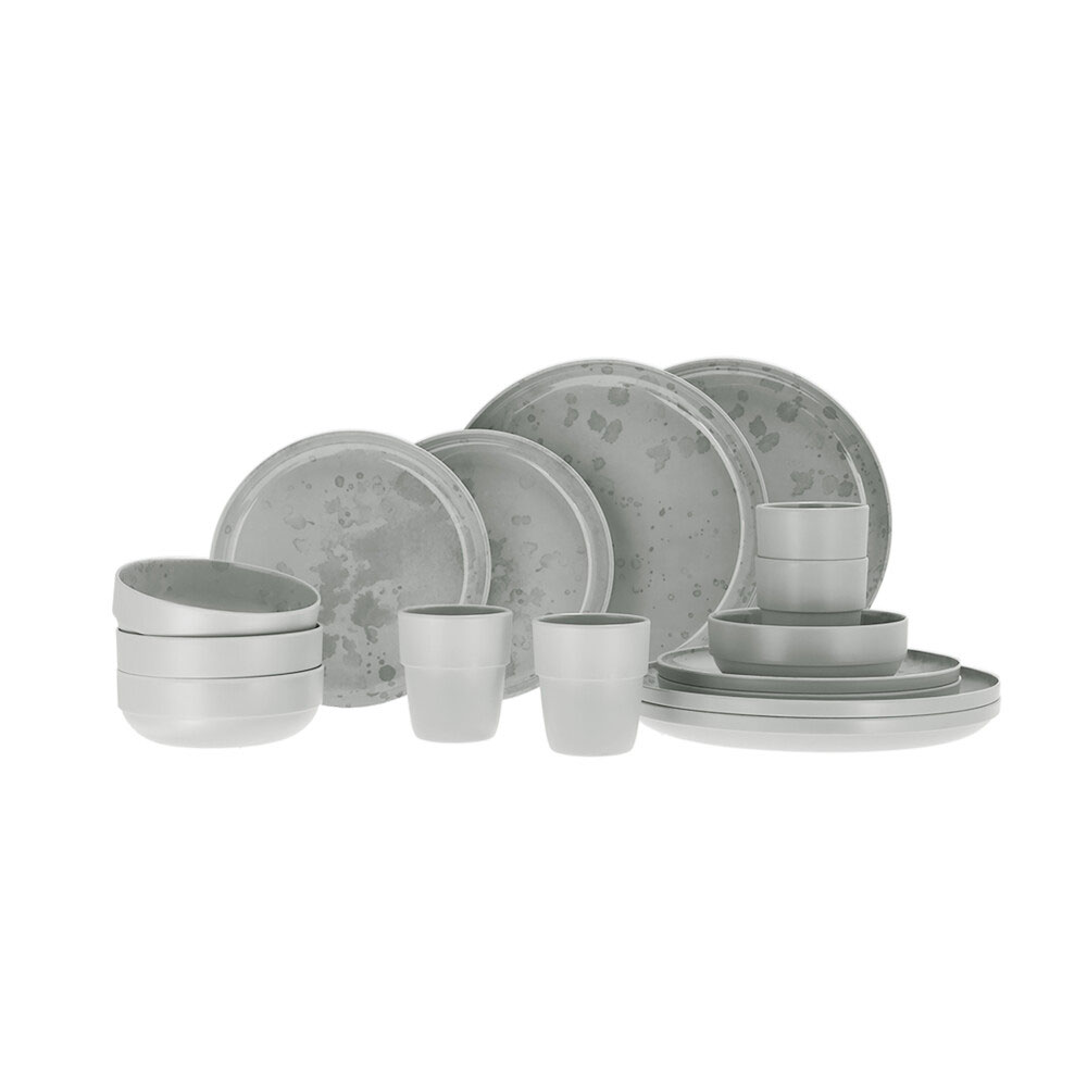Travellife Palma 16-dele Melaminservice Light Grey