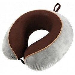 Travelsafe Memory Foam Nakkepude Grey   Brown Rejsepude