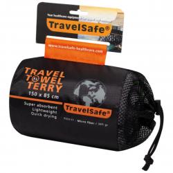 Travelsafe Traveltowel Terry Microfiber   70   135 Charcoal Green Håndklæde
