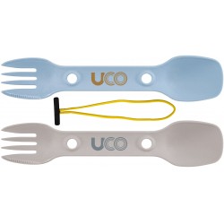 Uco Utility Spork 2pk With Cord Stone Bestik