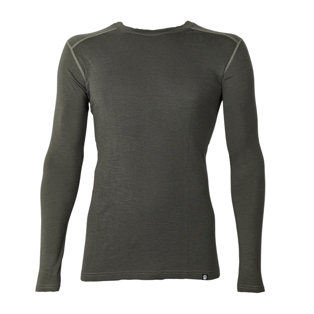 Uldundertrøje Herre   100  Merino Uld   Treklife Grøn